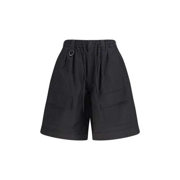 Y-3 Men Cotton-Blend Cargo Bermuda Shorts